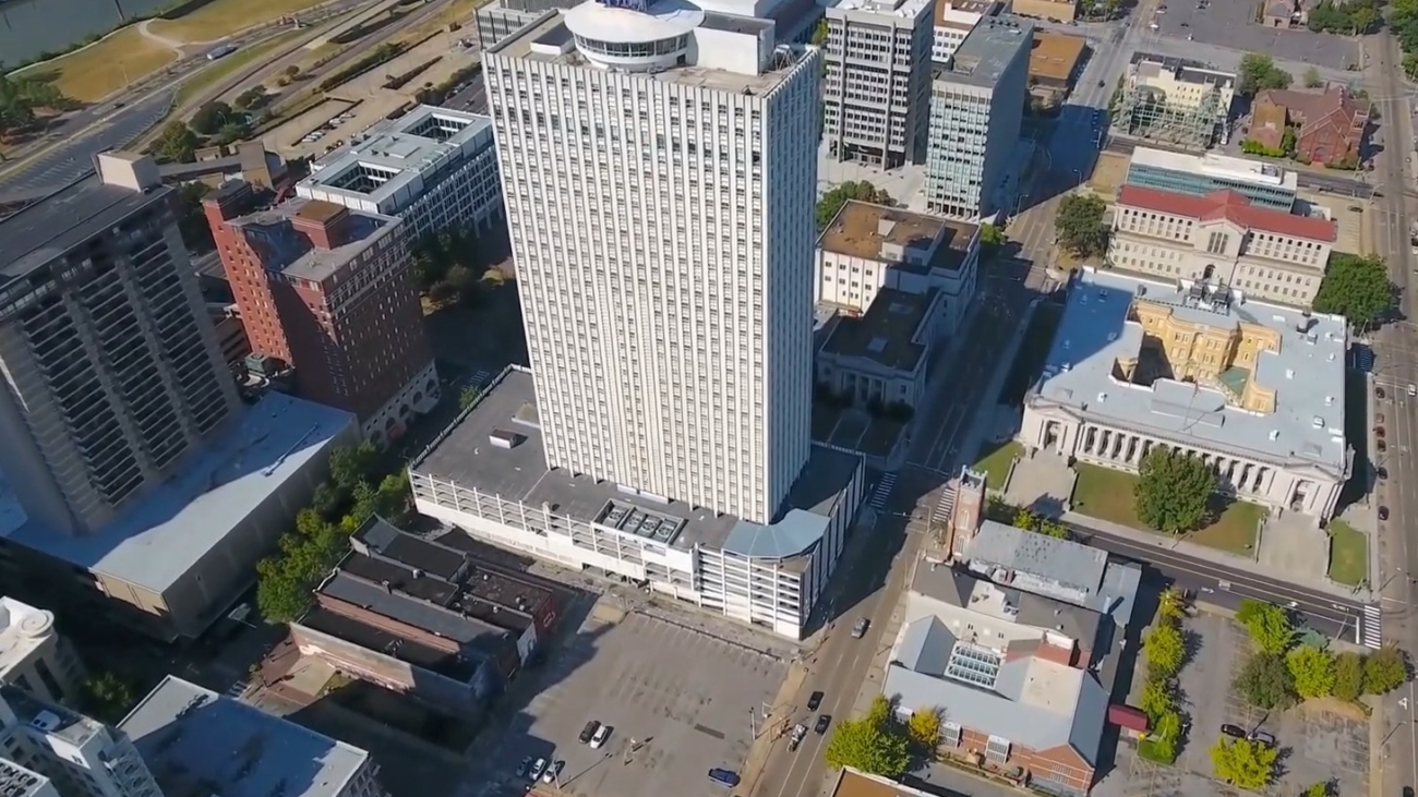 Aerial view of Memphis Tennessee