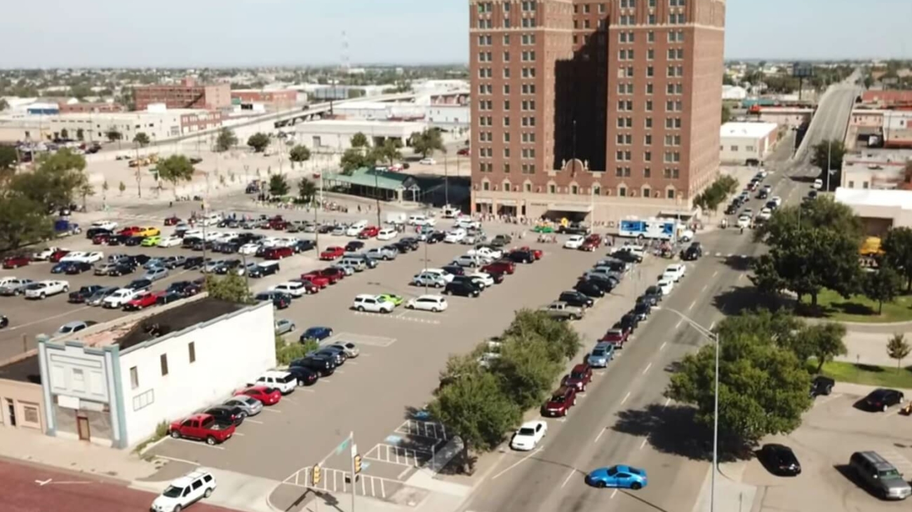 Drone view of Amarillo Texas