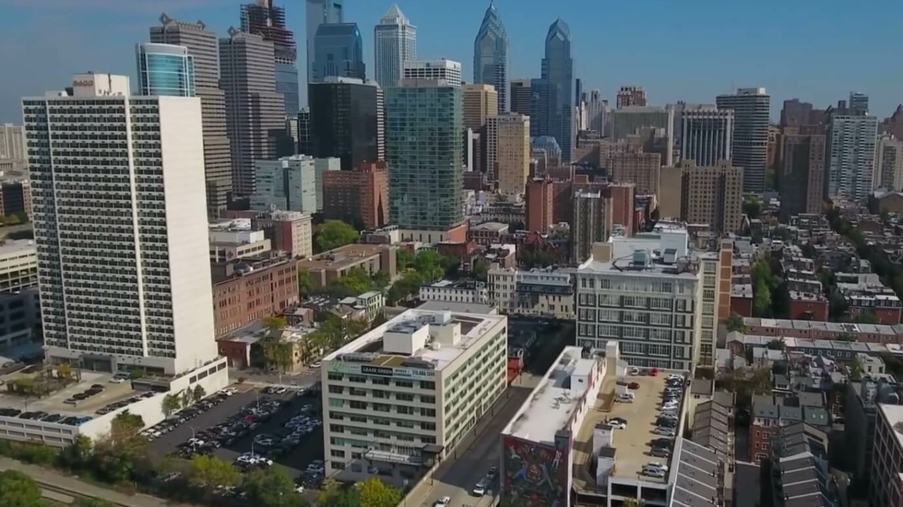 Aerial view of Pennsylvania