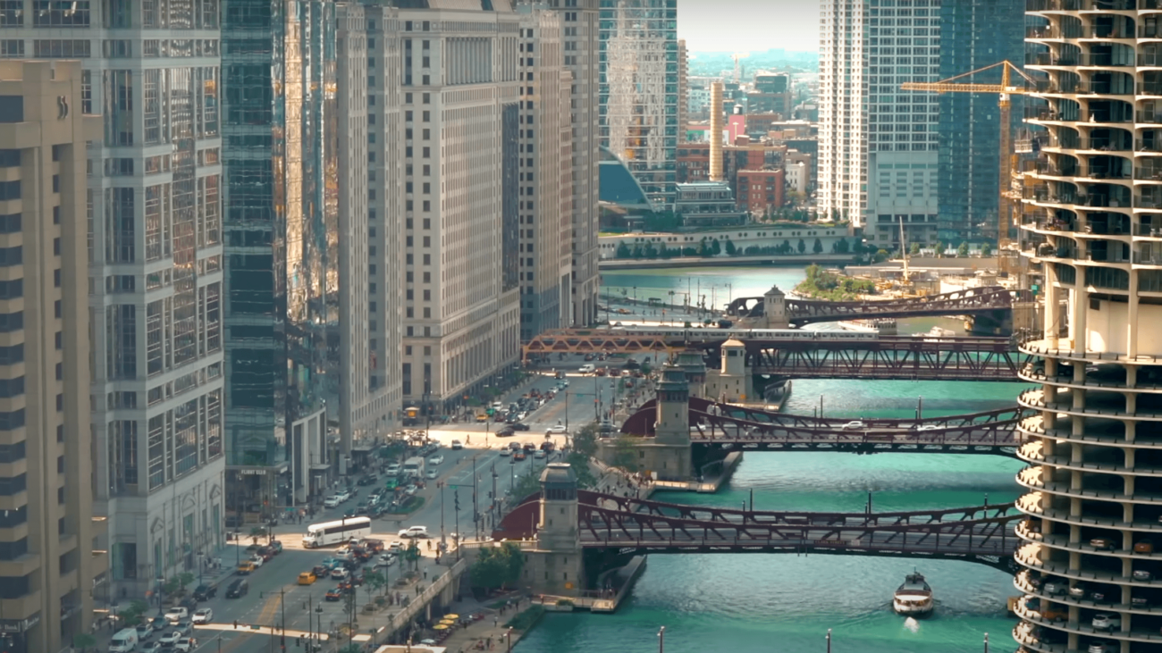 Chicago aerial view