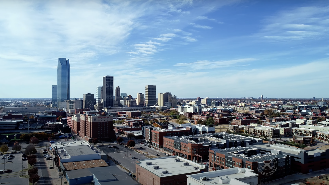 Oklahoma City aerial view