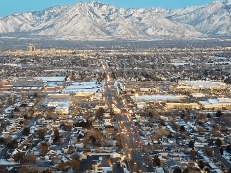 Salt Lake City aerial view