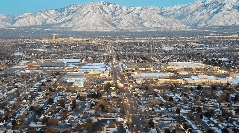 Salt Lake City aerial view