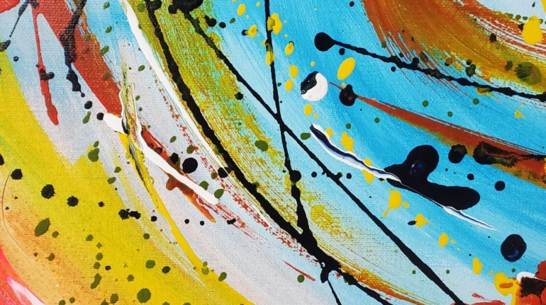 large abstract prints